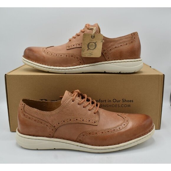 Born Mens Size 9.5 Tobias Brown Full Grain Leather Oxford Casual Lace up Shoes main image 8